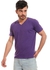 Ted Marchel Basic Cotton Casual T-Shirt - Heather Purple