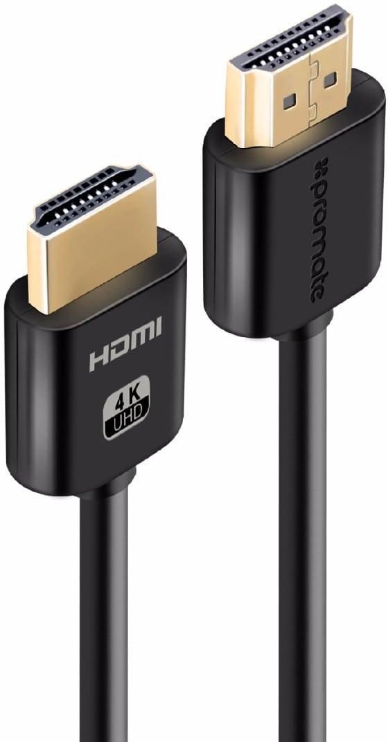 Promate 4K HDMI Cable, High-Speed 5 Meter HDMI Cable with 24K Gold Plated Connector and Ethernet, 3D Video Support for HDTV, Projectors, Computers, LED TV and Game consoles, ProLink4K2-500