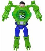 Ben 10 Transformer Robot Toy Convert To Digital Wrist Watch Deformation Watch To Ben 10 Creative Best Educational Learning Toys . Green