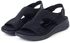 LARRIE Glitter Softy Upper Comfort Ladies Sandals - 2 Sizes (Black)