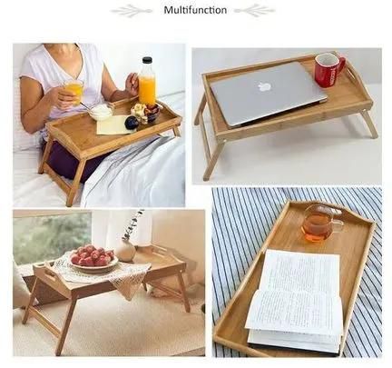 Generic Breakfast In Bed Foldable Bamboo TrayMULTI-FUNCTIONAL USE: Ideal for serving breakfast and dinner, this breakfast tray also can be used as a writing or drawing table for wo