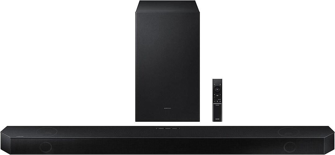 Samsung HW Q700B Wireless Soundbar 3.1.2Ch With Dolby Atmos/Dts:X, 2 Up Firing Speakers, In Built Subwoofer, Bluetooth Connectivity, Black