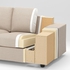 VIMLE 3-seat sofa - with headrest with wide armrests/Hallarp beige