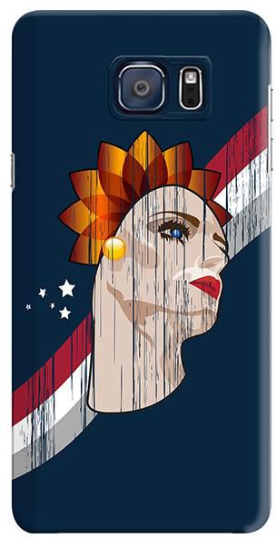 Stylizedd Samsung Galaxy Note 5 Premium Slim Snap Case Cover Matte Finish - Lady Liberty - Blue