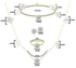 Vera Perla 18K Yellow Gold Gradual Built-in and Crystal Ball Jewelry Set - 4 Pieces