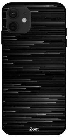 Printed Case Cover -for Apple iPhone 12 Black/White Black/White