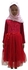Vacc Peony Lace Organza Jubah Dress - 6 Sizes (Red)