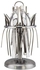 Berger 24 Piece Silverware Flatware Cutlery Set With Round Stand, Stainless Steel Includes 6 Knife, Fork, Tea Spoon, Dinner Mirror Polished, Dishwasher Safe
