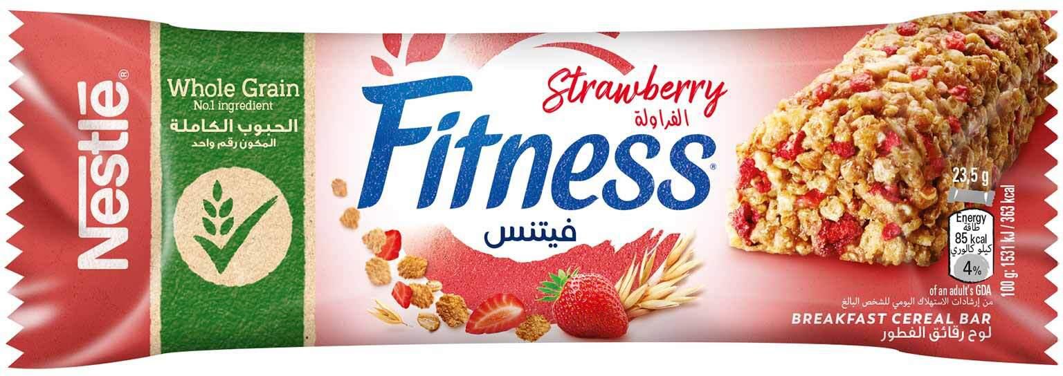 Nestle Fitness Strawberry Breakfast Cereal Bar - 23.5 gram