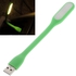 LXS001 Flexible USB LED Lamp Emergency Light for Laptop - Green