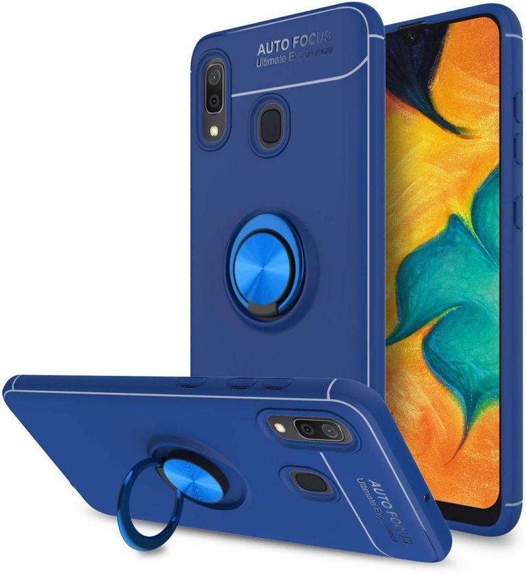 Samsung Galaxy A10 Case, ring Holder, Dark Blue