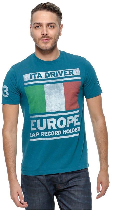 Automobili Lamborghini Ita Driver Tee For Men - Xl, Ink Blue