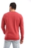 Red Circle Men V Neck Long Sleeves Sweatshirt