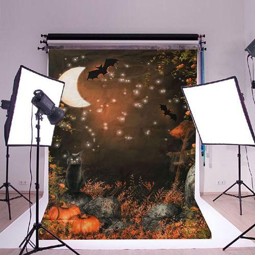 Universal 5x7FT Autumn Forest Night Photography Vinyl Background Studio Photo Backdrops