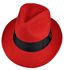 MEN FEDORA HAT -RED-X2