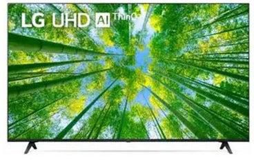 65 Inch LG UHD 4K TV UQ8000 Series, Cinema Screen Design 4K Active HDR WebOS Smart AI ThinQ 65UQ80006LD أسود