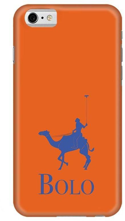 غطاء ستايلايزد رفيع مميز بلون مطفي لهواتف ابل ايفون 6 / 6S - بتصميم بي او ال او برتقالي
