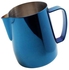 Coffee Latte Milk Frothing Pitcher Metalic Blue 0.35L