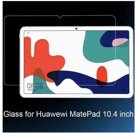 ( Huawei MatePad 10.4 ) واقي شاشة زجاج مقوى عالي الدقة لموبايل هواوى ميت باد 10.4 - 0 - شفاف