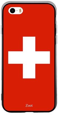 Thermoplastic Polyurethane Protective Case Cover For Apple iPhone SE Switzerland Flag