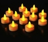 Flameless LED Tea Light Candles,Flameless Candle Lights Battery Operated Realistic and Bright Led Tea Lights for Party Wedding Birthday Halloween Gifts Home Decoration (Batteries Include) (12)