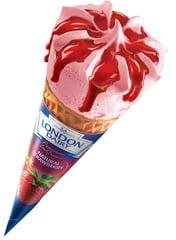 London Dairy Strawberry Ice Cream Cone 120 ml