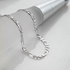 Necklace & Bracelet Italian Design Chain Unisex Silver Plated Nice Gift