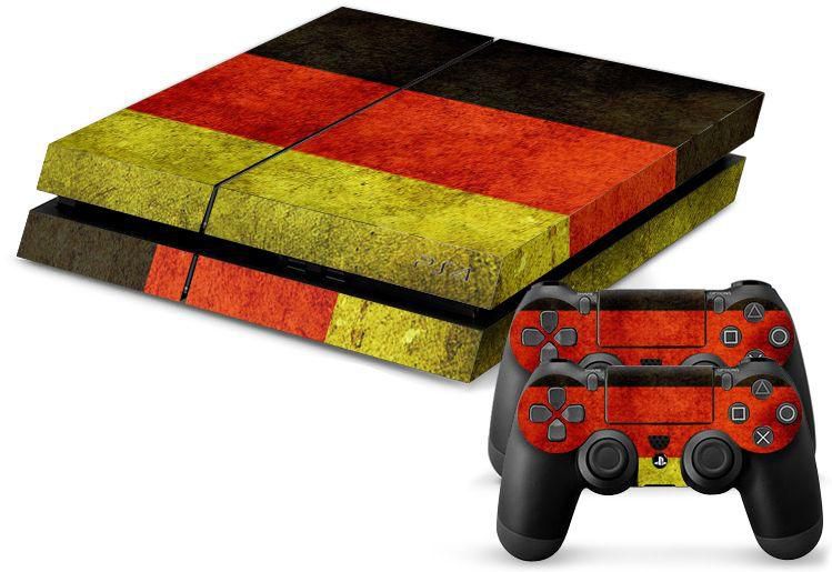 Germany Flag Decal Skin Cover Sticker For PS4 Console & Controller